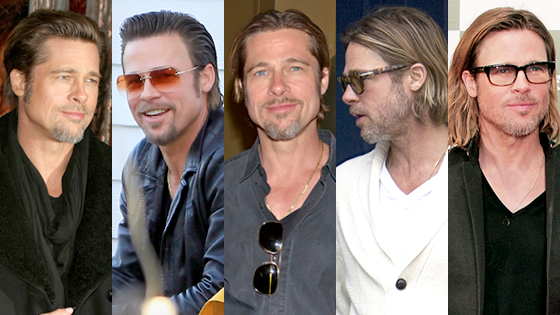 Brad Pitt, hair Brad Pitt, hair